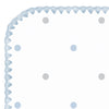 Ultimate Swaddle and Hat Newborn Gift Set - Doggie and Little Dots, Pastel Blue