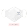 3-Layer Woven Cotton Chambray Face Mask, Vaxxed & Masked to Protect the Kids
