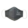 3-Layer Woven Cotton Chambray Face Mask, Pink, Tough as a Mother