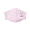 Kids Face Mask, 3-Layer Cotton Chambray, Live & Learn