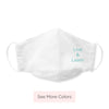 Kids Face Mask, 3-Layer Cotton Chambray, Live & Learn