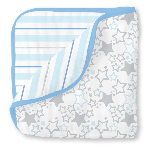 Muslin Luxe Blanket - Starshine and Stripes Shimmer
