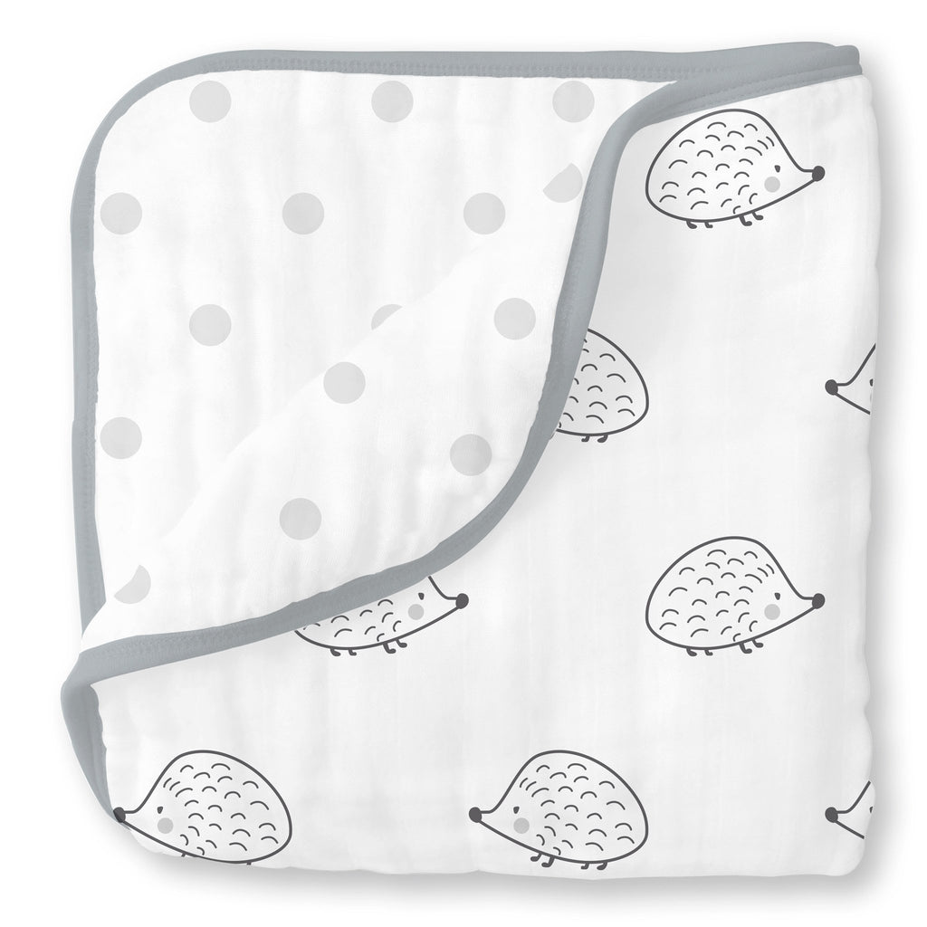 Muslin Luxe Blanket - Hedgehog