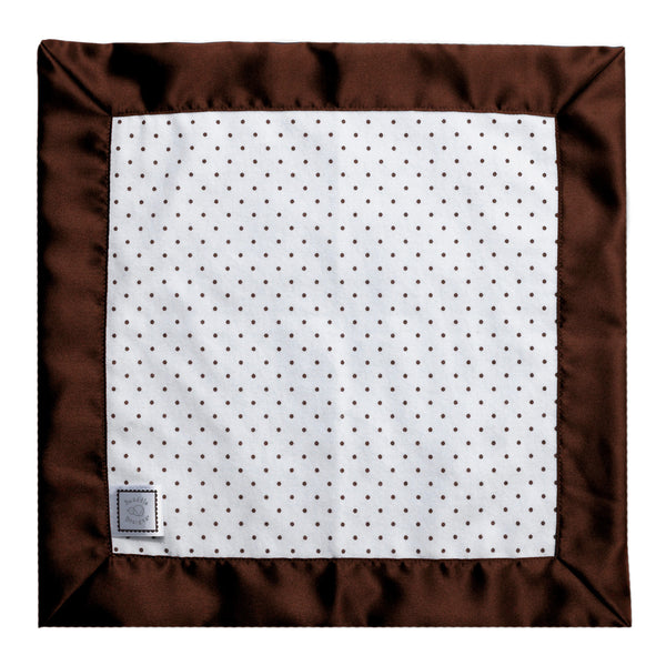 Cotton Baby Lovie - Polka Dots, Brown