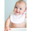 Organic Bitty Bib - Mod Circles on Ivory, Pastel Pink