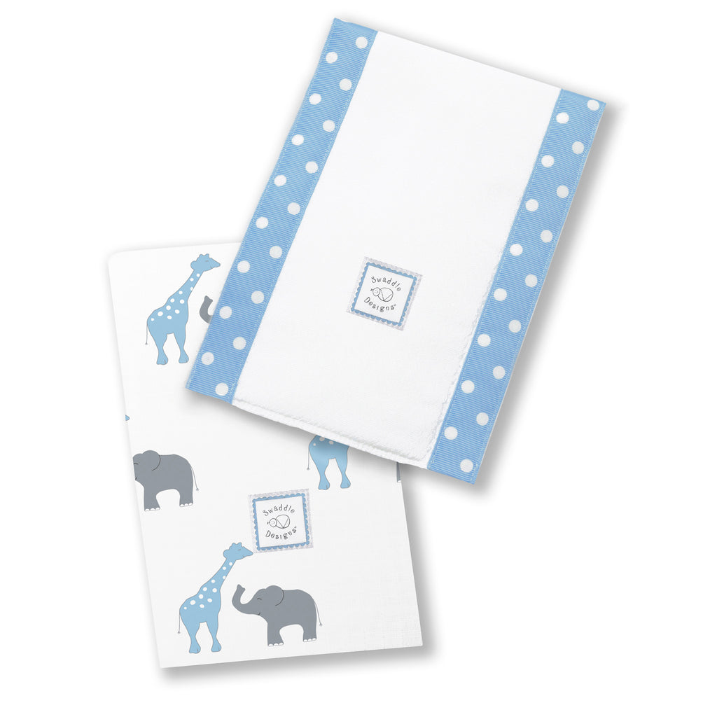 Baby Burpies - Safari Fun, Blue - Customized