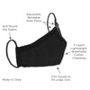 Muslin Swaddle and 3-Layer Cotton Chambray Face Mask Set - Hedgehog Black
