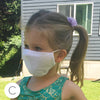 Kids Face Mask, 3-Layer Cotton Chambray, Reach for the Stars