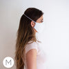 2-Layer Woven Soft Brushed Cotton Facemask, Cloth Face Mask - Bulk Sterling Polka Dots