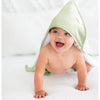 Terry Velour Hooded Towel - Mini Mod Circles, Kiwi