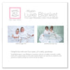 Muslin Luxe Blanket - 4-Layers of Incredibly Soft Muslin - Great for Toddler and Young Child, Reversible Design - XOXO, Soft Black