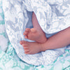 Marquisette Swaddle Blanket - Lush, Sterling