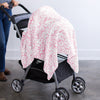 Marquisette Swaddle Blanket + Marquisette Headband Gift Set, Pink
