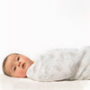 Marquisette Swaddle Blanket - Elephant & Chickies, SeaCrystal