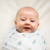 SwaddleDuo - Classic Peace. Love. Swaddle, Blue