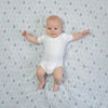 Muslin Swaddle and 3-Layer Cotton Chambray Face Mask Set - Indigo