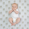 Muslin Swaddle Blankets - Gold and Graphite, Soft Black with Touch of Gold Shimmer (Set of 4)