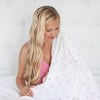 Muslin Swaddle Blankets - Little Ships (Set of 4), Pastel Blue