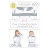 Omni Swaddle Sack with Wrap - Arms Up Sleeves & Mitten Cuffs, Tiny Arrows, Soft Black
