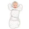 Omni Swaddle Sack with Wrap -  Arms Up Sleeves & Mitten Cuffs, Tiny Hedgehogs, Soft Black