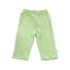 Soft Cotton Knit Pants - Mini Mod Circles, Newborn, Kiwi