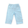 Soft Cotton Knit Pants - Mini Mod Circles, Newborn, Pastel Blue