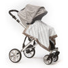 Stroller Blanket - Forever Diamond, Taupe Gray, Large, 30x40 inches