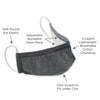 3-Layer Woven Cotton Chambray Face Mask, Vaxxed & Still Masked