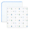 SwaddleDuo - Classic Peace. Love. Swaddle, Blue