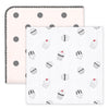 SwaddleDuo - Dots and Cupcakes, Soft Pink