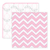 SwaddleDuo - Geo Floral Chevron (Set of 2), Pink