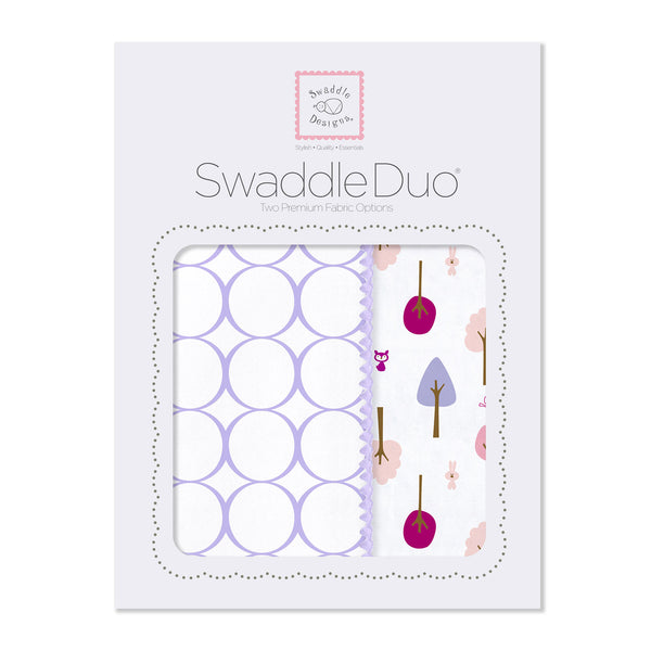 SwaddleDuo - Cute and Calm, Lavender