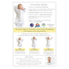 Transitional Swaddle Sack with Arms Up 1/2-Length Sleeves & Mitten Cuffs, Tiny Arrows, Soft Black