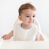 Baby Bib - White Terry Pastel Trim - Personalize It