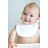 Bitty Bib - White Terry Pastel Trim - Personalize It