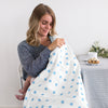 Ultimate Swaddle Blanket - Big Dots, Blue