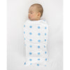 SwaddleDuo - Geo Floral Chevron (Set of 2), Blue