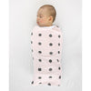 SwaddleDuo - Dots and Cupcakes, Soft Pink