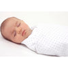 SwaddleDesigns Starter Set - Ultimate, Muslin Swaddle, Swaddle Wrap, and Heathered Sterling w/ Stripes Omni Newborn Gift Set, Sterling