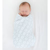 Ultimate Swaddle Blanket - Sterling Mod Circles, Sunwashed Blue