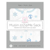 Muslin Non-Weighted zzZipMe Sack  - Ahoy!, Pastel Blue