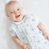 Muslin Non-Weighted zzZipMe Sack  - Ahoy!, Pastel Blue