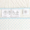 Ultimate Swaddle Blanket - Jewel Tone Mod Circles, True Blue on Pastel Blue, Nearly Perfect
