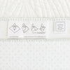 Ultimate Swaddle Blanket - White with Dark Gray Trim