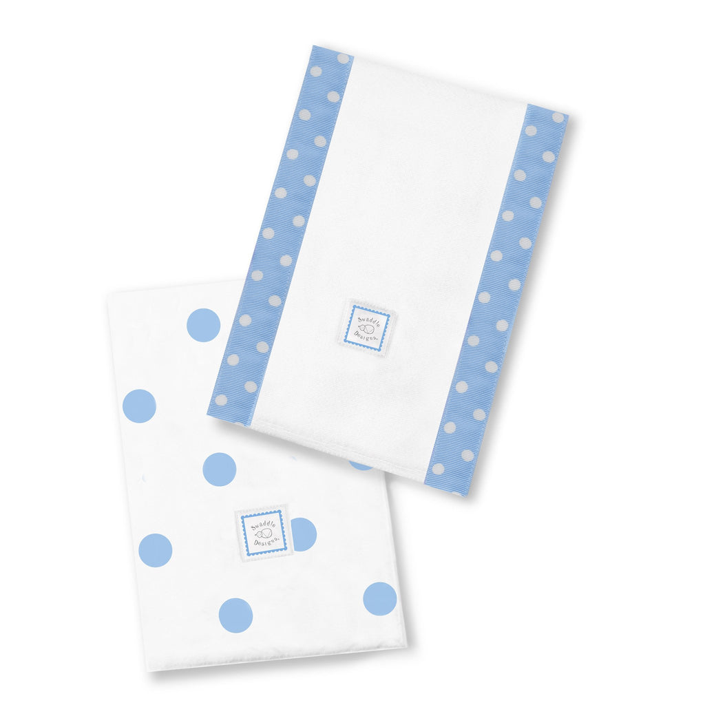 'Baby Burpies - Big Dots, Blue' - Customized