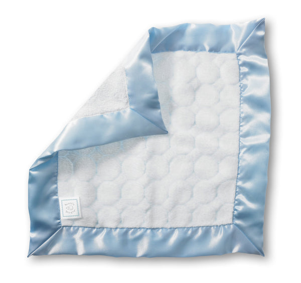 Cozy Baby Lovie - Pastel Puff Circles, Pastel Blue - Customized