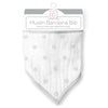 Muslin Bandana Bib - French Dots, Sterling