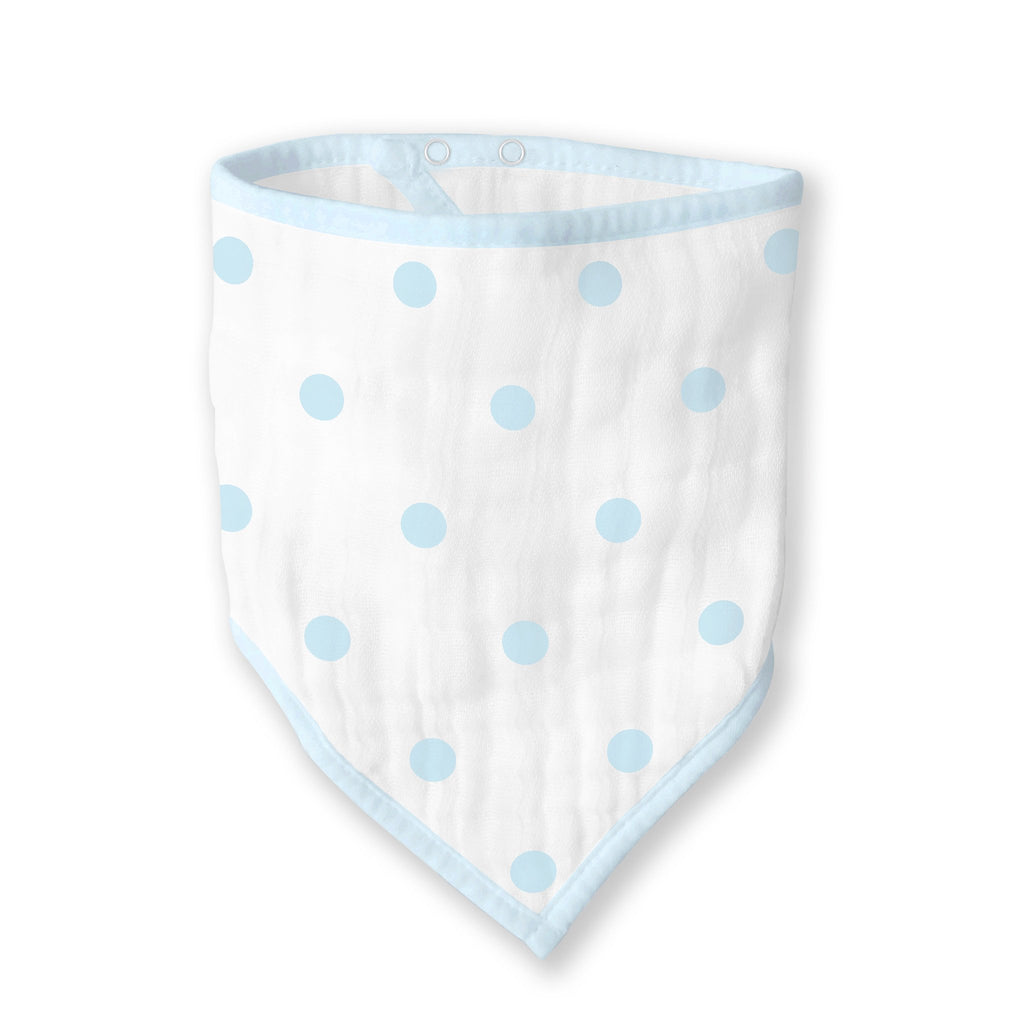 Muslin Bandana Bib - French Dots