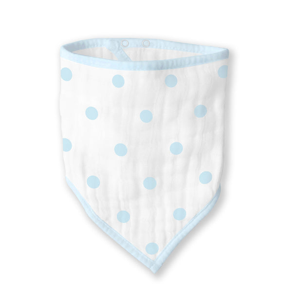 Muslin Bandana Bib - French Dots