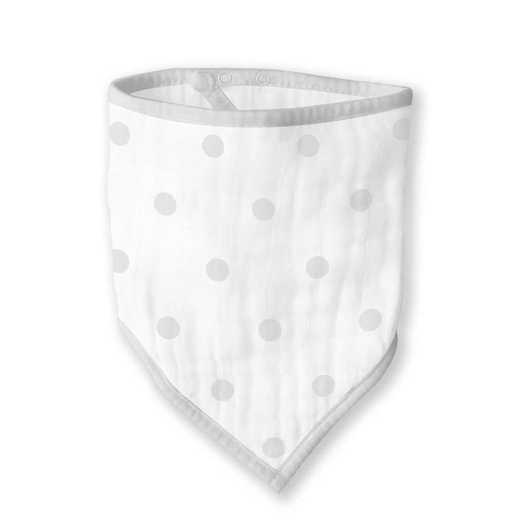 Muslin Bandana Bib - French Dots